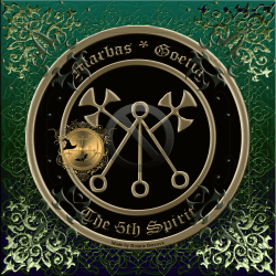 Demon Marbas is described in the Goetia and this is his seal.