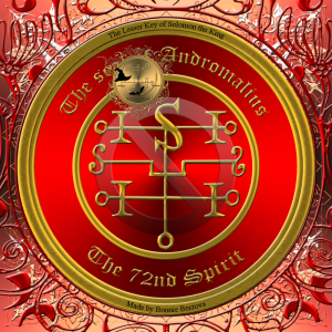  Dämon Andromalius wird in der Goetia beschrieben und dies ist sein Siegel.