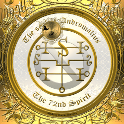 Demon Andromalius is described in the Goetia and this is his seal.