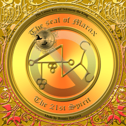 Demon Marax is described in the Goetia. This is his seal.