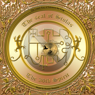 Demonen Stolas är beskriven i Goetia och detta är hans sigill. Häxkonst och magi.